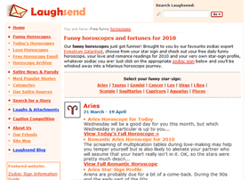 Portfolio image for Laughsend.net's Horoscopes overview page