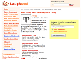 Portfolio image for Laughsend.net's Horoscope detail page